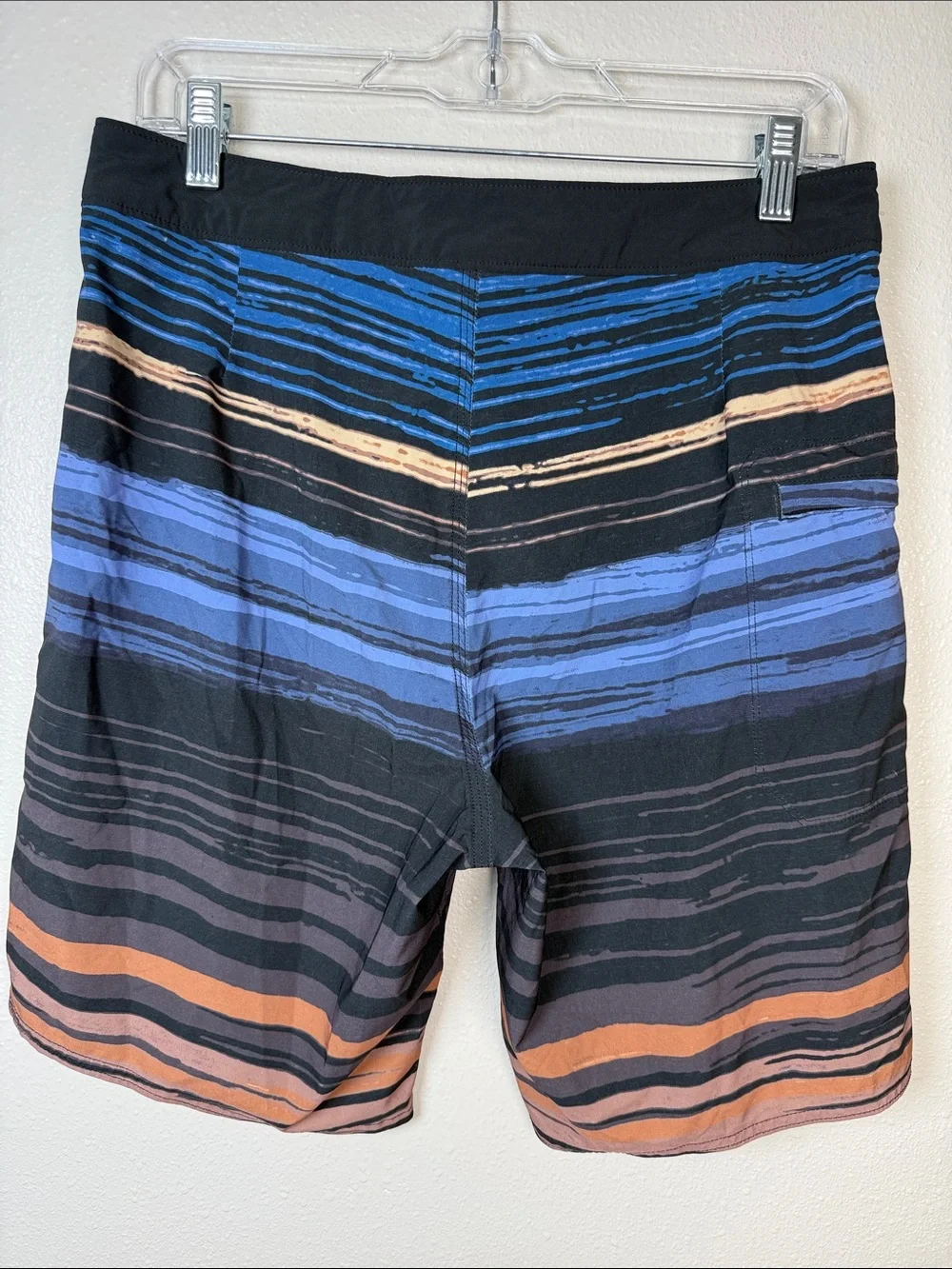 Outerknown Apex Board Shorts 31 Multi Stripes Stretch Kelly‎ Slater Surf Beach